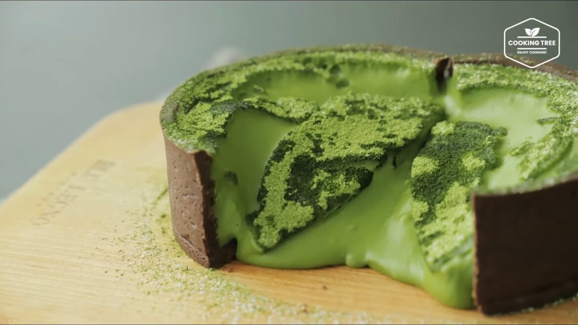 Green tea Matcha Lava Cheese Tart Recipe Green tea Matcha Lava Cheese Tart Recipe