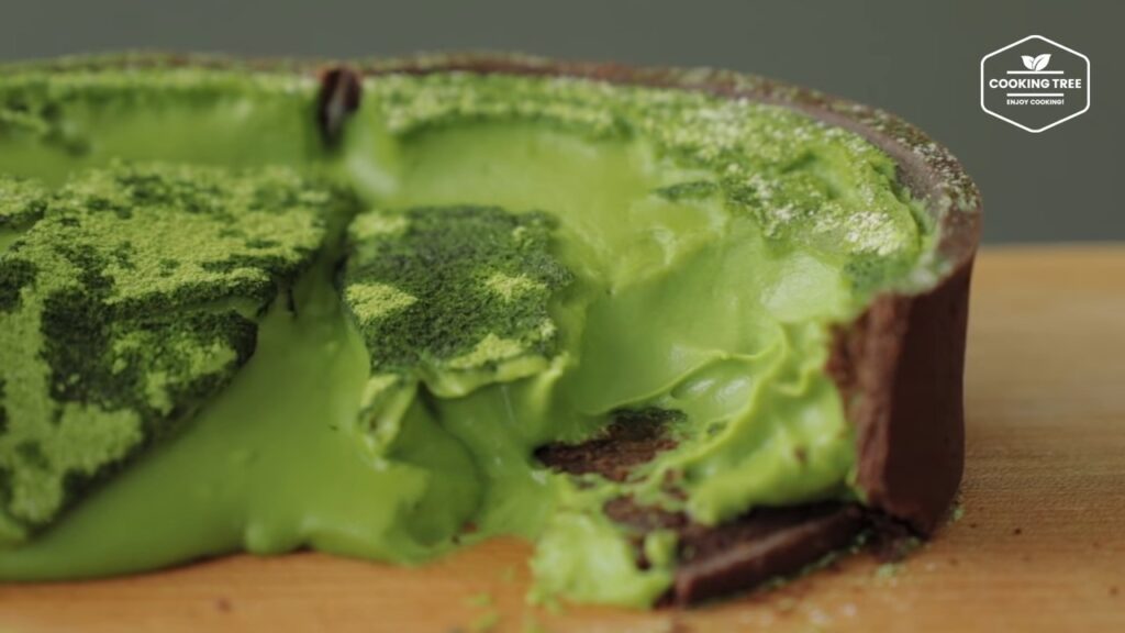 Green tea Matcha Lava Cheese Tart Recipe