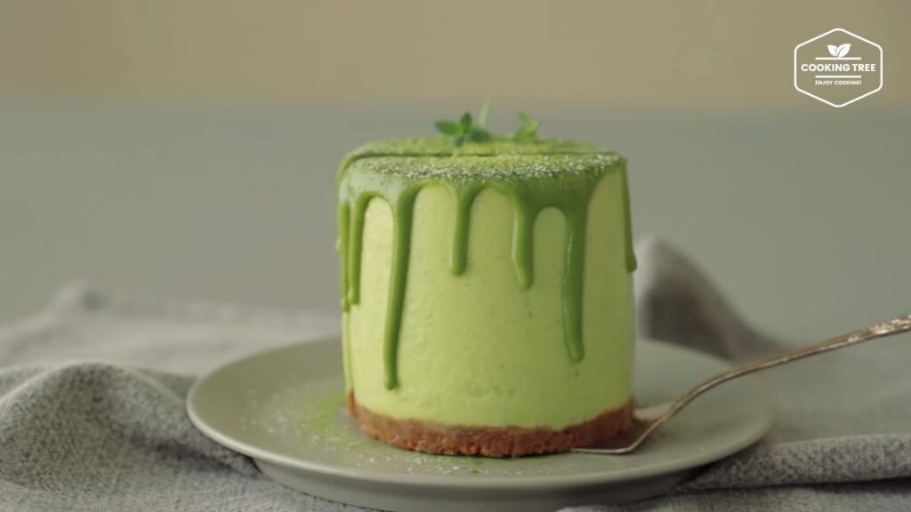 Green tea White Chocolate Mousse Cake Recipe Cooking tree