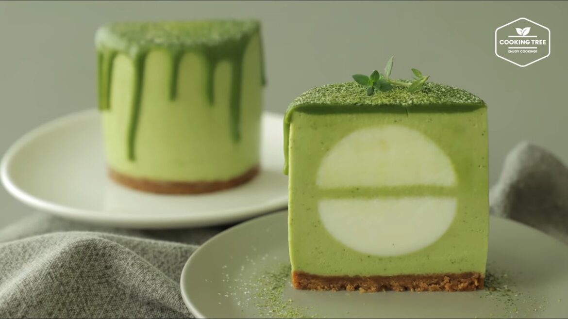 Green tea White Chocolate Mousse Cake Recipe Cooking tree Green tea White Chocolate Mousse Cake Recipe Cooking tree