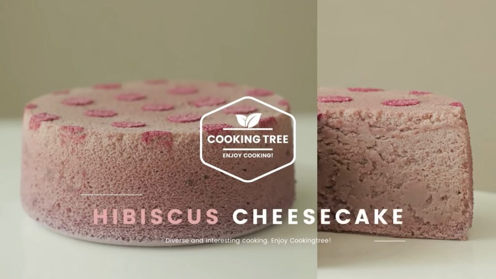 Hibiscus Cheesecake Without food coloring