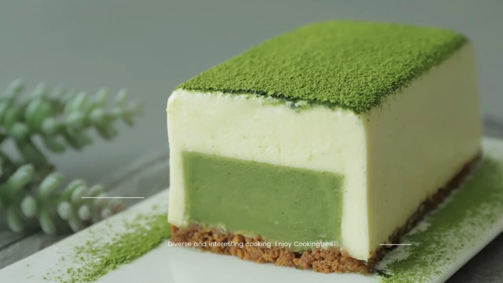 Matcha Green tea Terrine Mousse Cake Recipe Cooking tree