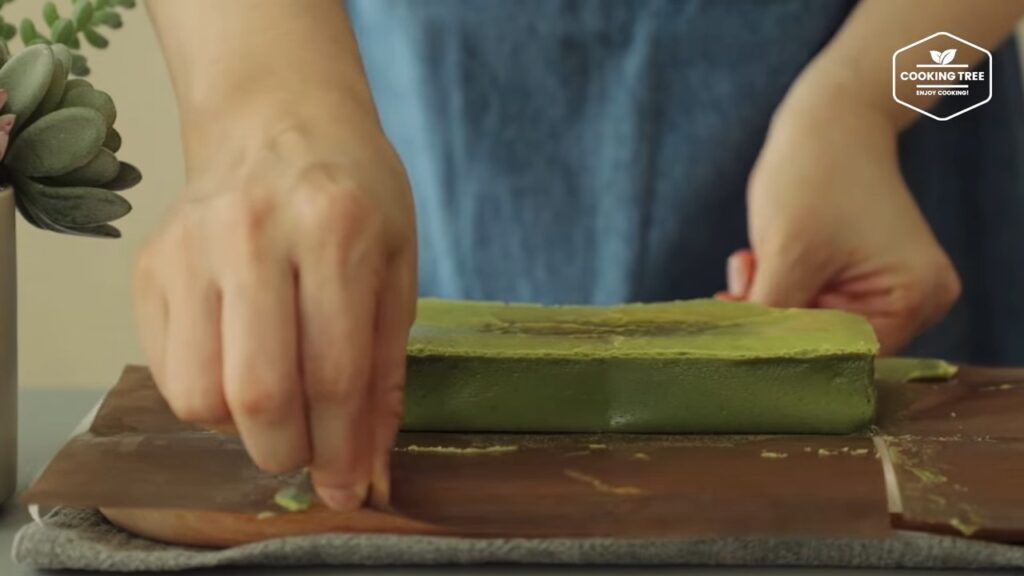 Matcha Green tea Terrine Mousse Cake Recipe Cooking tree