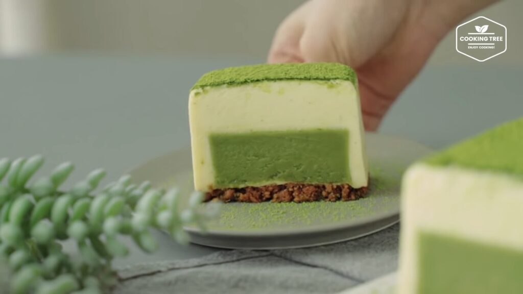 Matcha Green tea Terrine Mousse Cake Recipe Cooking tree