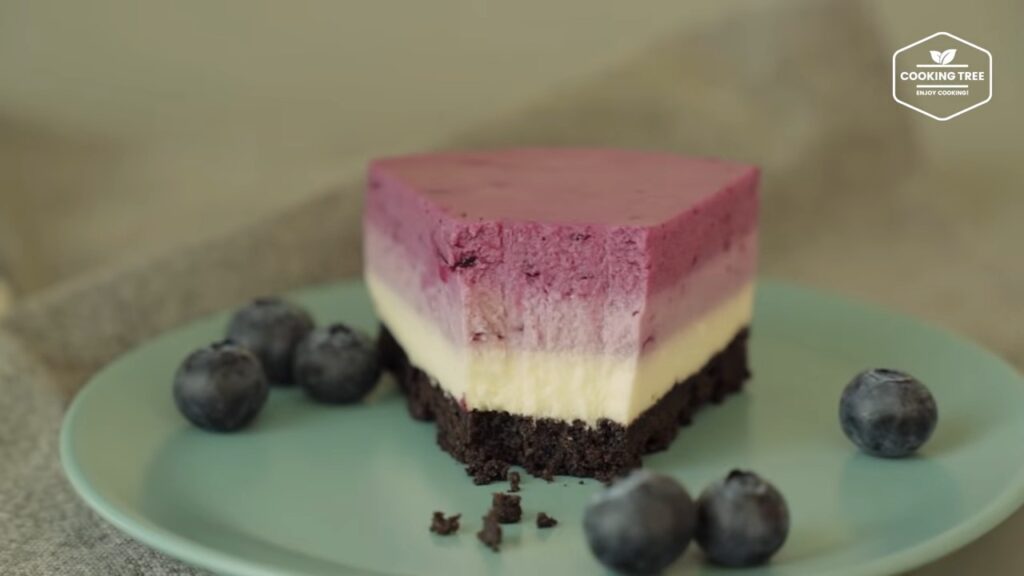 No Bake Oreo Blueberry Cheesecake