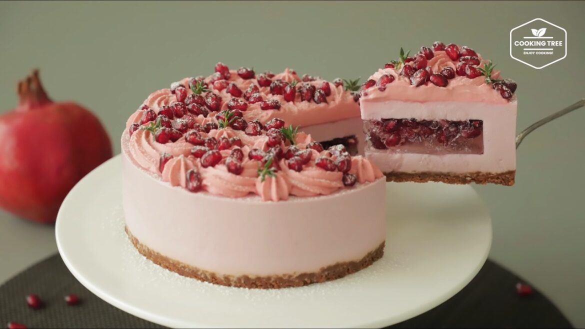 No Bake Pomegranate Cheesecake Recipe No Bake Pomegranate Cheesecake Recipe