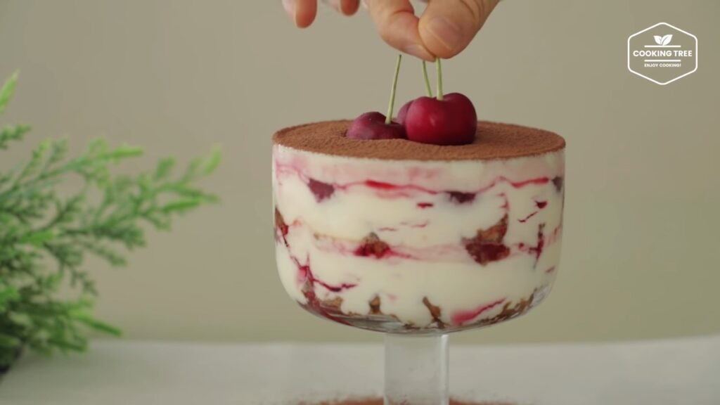 No Bake and No Gelatin Cherry Tiramisu Recipe Cooking tree