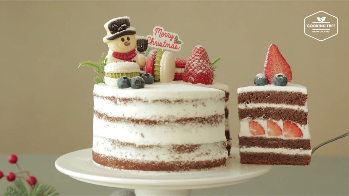 No oven Christmas Strawberry Cake without Oven No oven Christmas Strawberry Cake without Oven