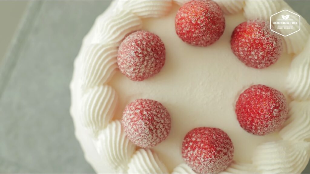 No oven Strawberry Cake without Oven