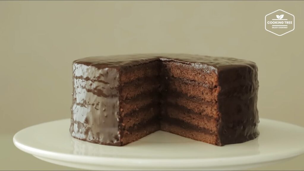Nutella Torte Cake Chocolate Glaze Cake Cooking tree