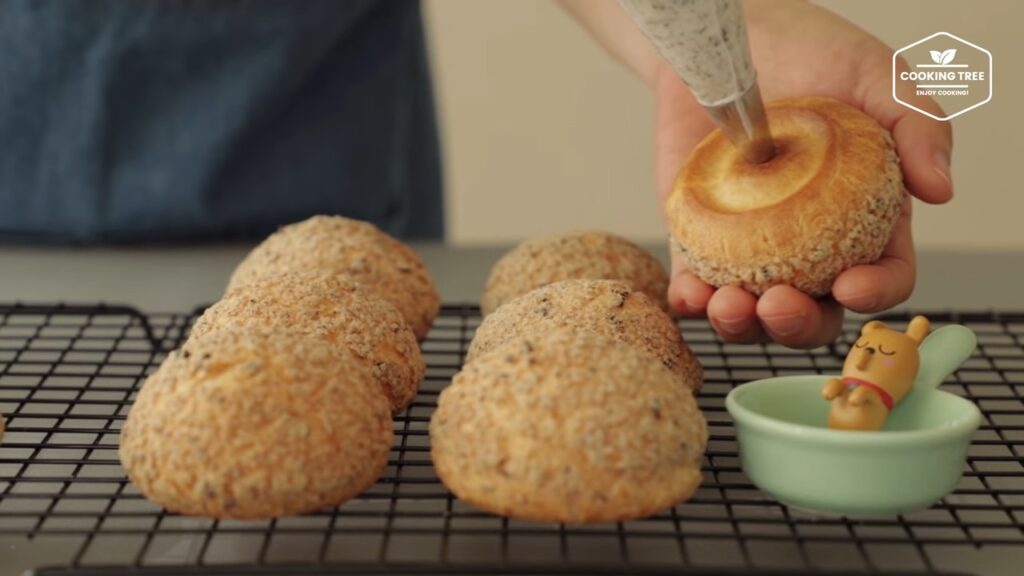 Oreo Cookie Choux Cream puff Recipe