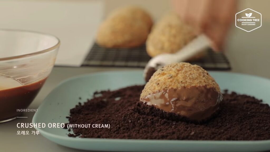 Oreo Cookie Choux Cream puff Recipe