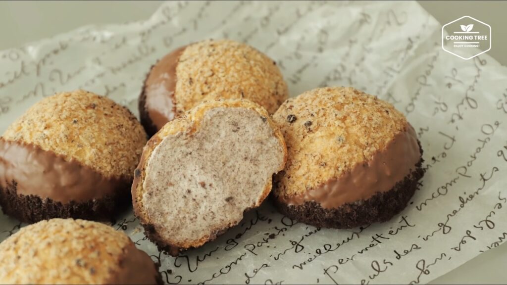 Oreo Cookie Choux Cream puff Recipe