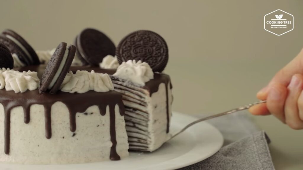 Oreo Crepe Cake Recipe Cooking tree