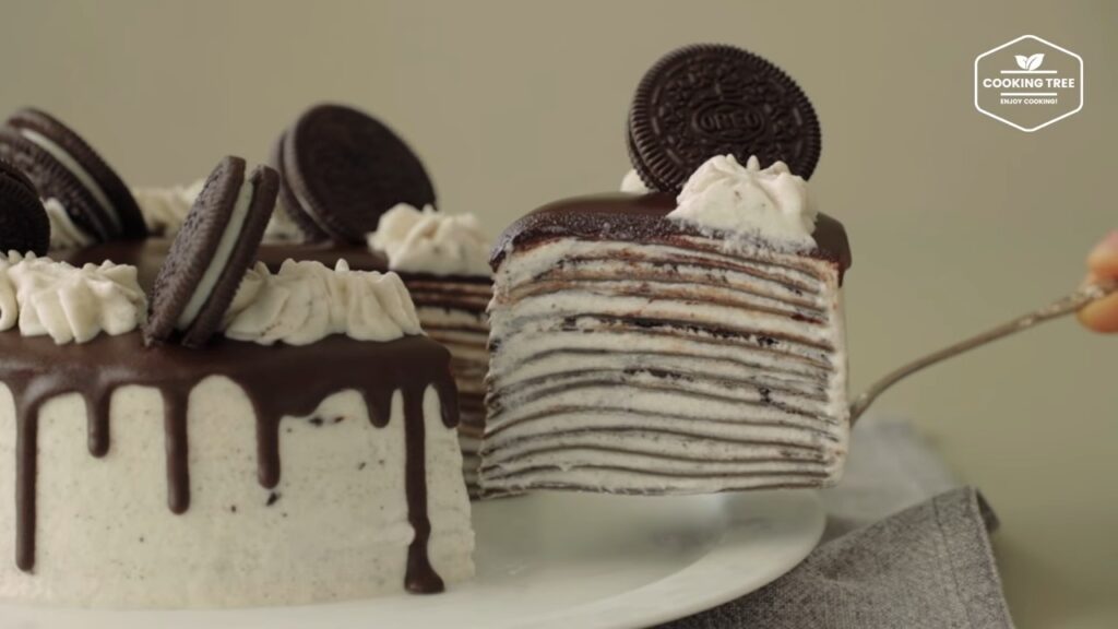 Oreo Crepe Cake Recipe Cooking tree