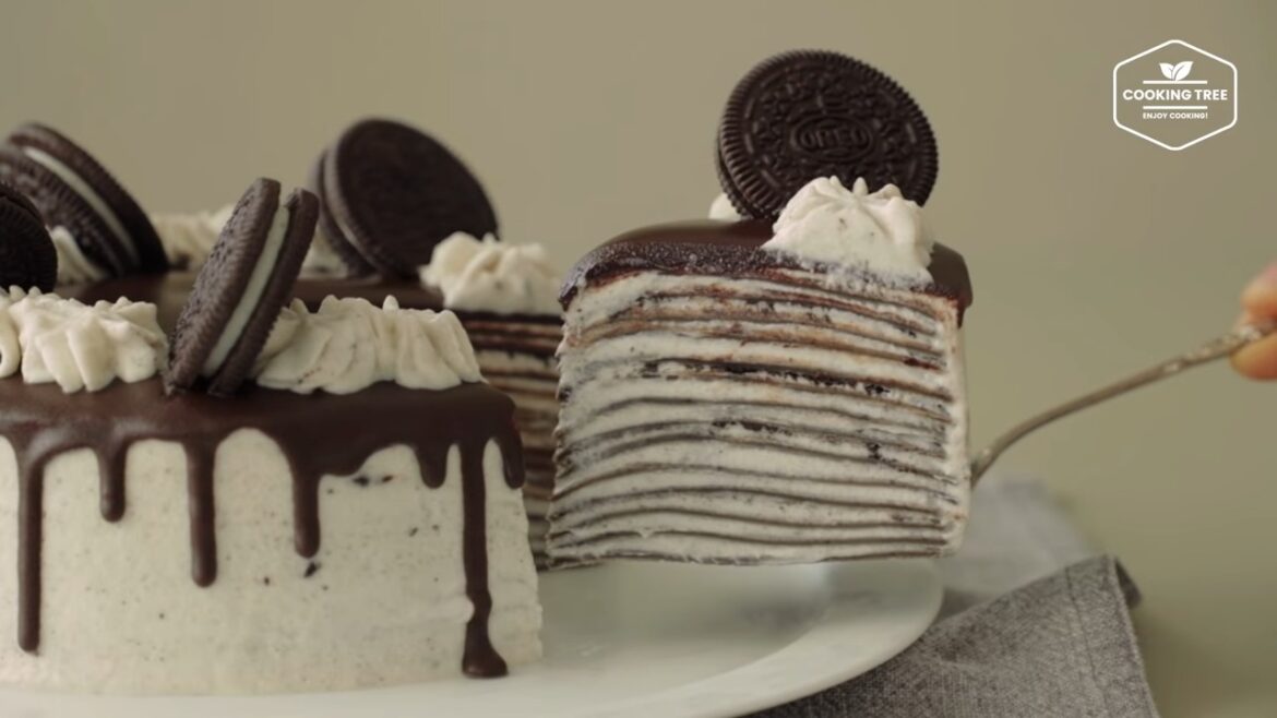 Oreo Crepe Cake Recipe Cooking tree Oreo Crepe Cake Recipe Cooking tree