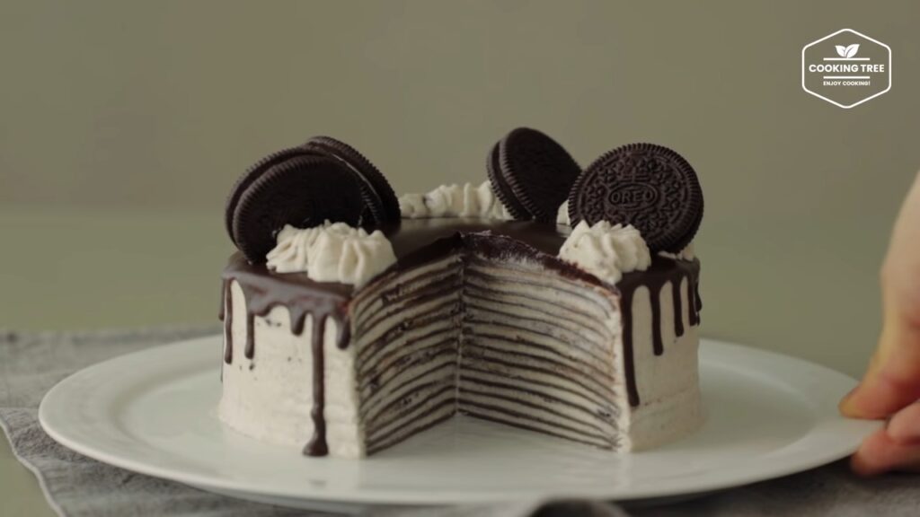 Oreo Crepe Cake Recipe Cooking tree