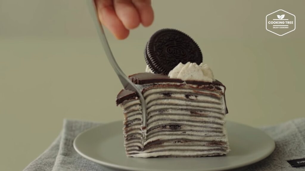 Oreo Crepe Cake Recipe Cooking tree