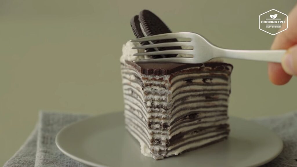 Oreo Crepe Cake Recipe Cooking tree