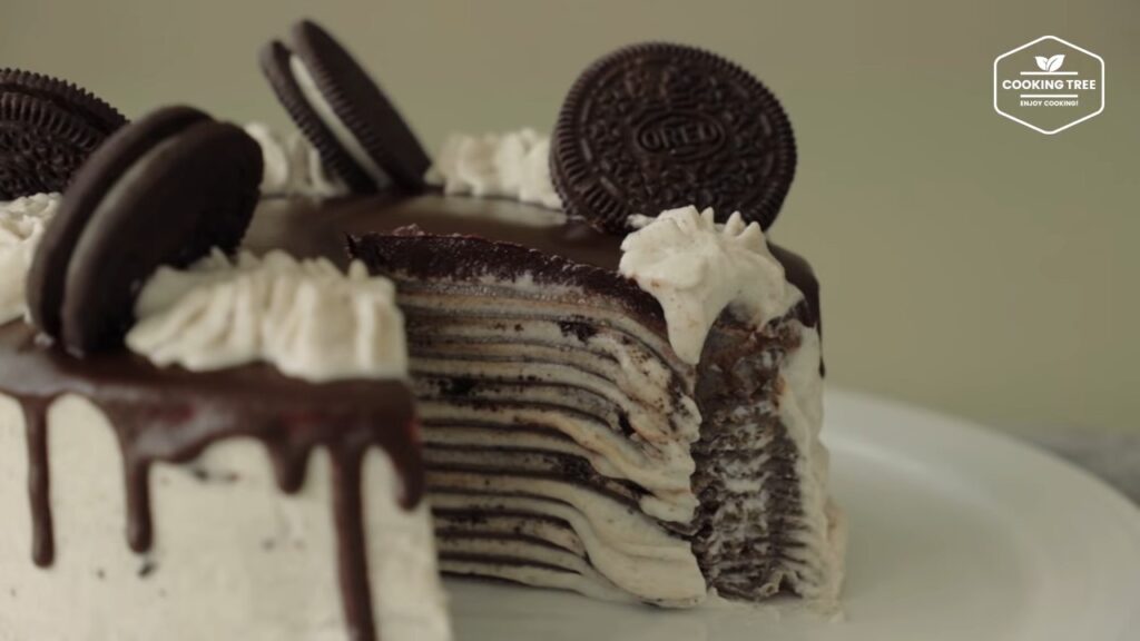 Oreo Crepe Cake Recipe Cooking tree