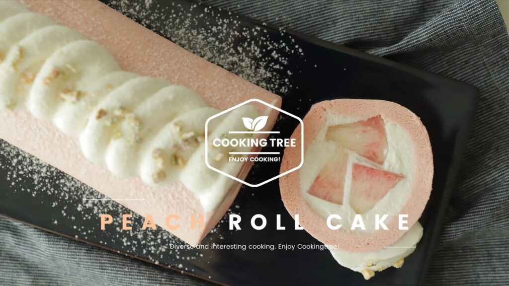 Peach Roll Cake Recipe Cooking tree