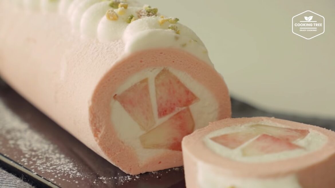 Peach Roll Cake Recipe Cooking tree Peach Roll Cake Recipe Cooking tree