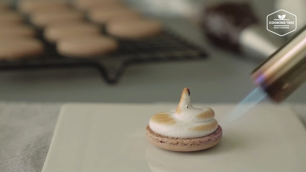 Smore Macaron Recipe Chocolate Macaron Cooking tree