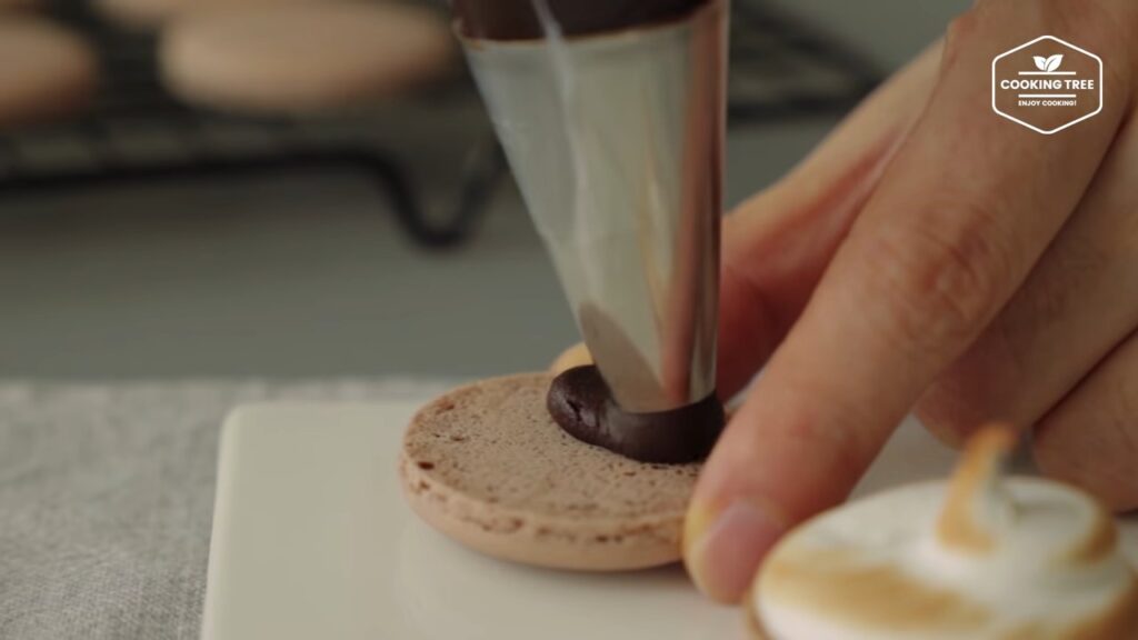 Smore Macaron Recipe Chocolate Macaron Cooking tree