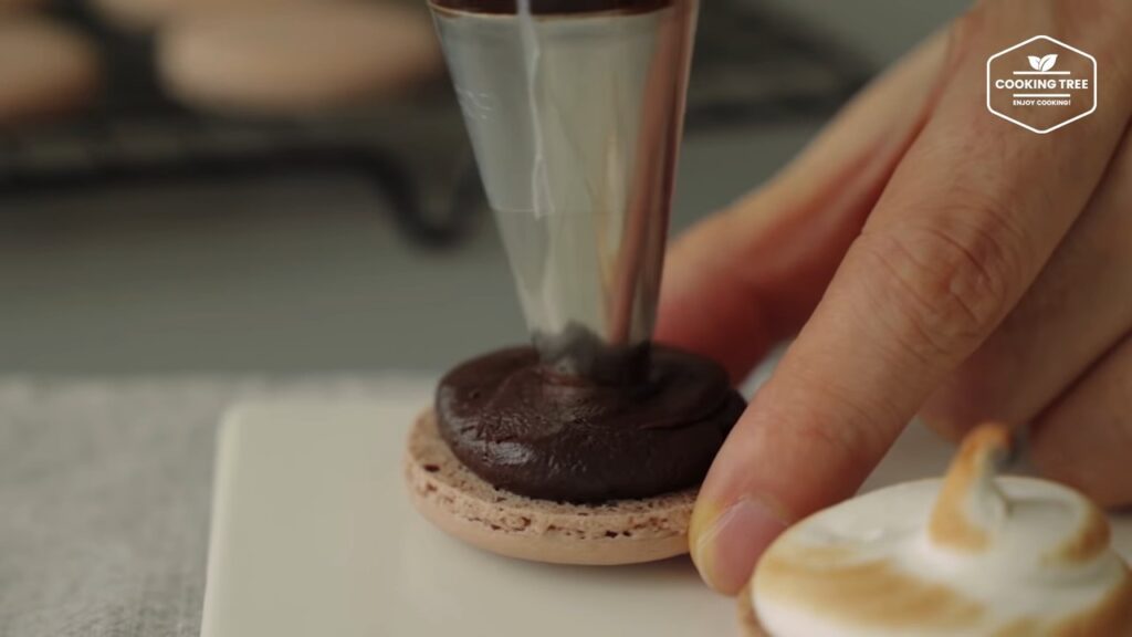 Smore Macaron Recipe Chocolate Macaron Cooking tree