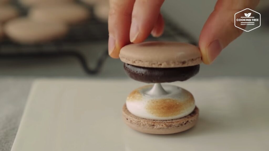 Smore Macaron Recipe Chocolate Macaron Cooking tree