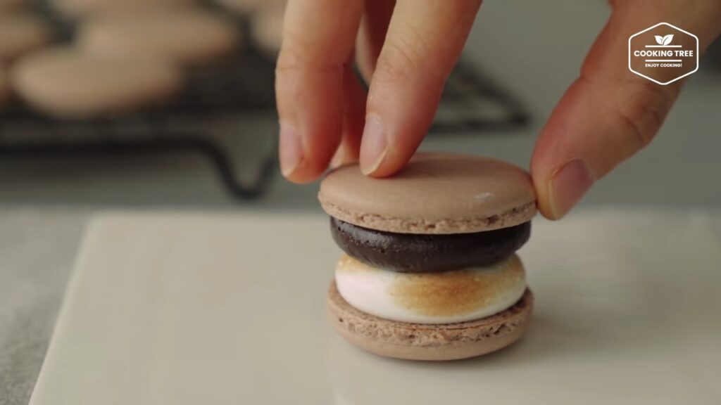 Smore Macaron Recipe Chocolate Macaron Cooking tree