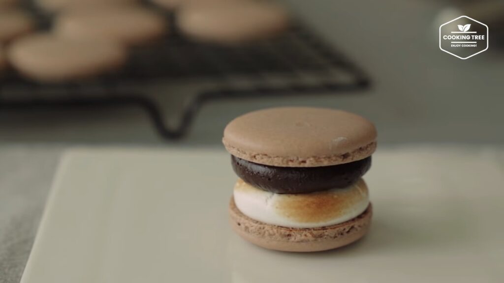 Smore Macaron Recipe Chocolate Macaron Cooking tree
