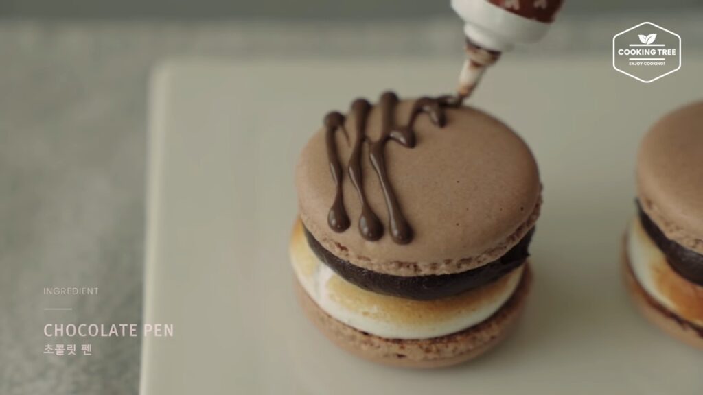 Smore Macaron Recipe Chocolate Macaron Cooking tree