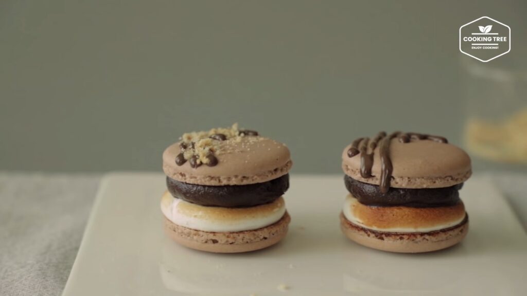 Smore Macaron Recipe Chocolate Macaron Cooking tree
