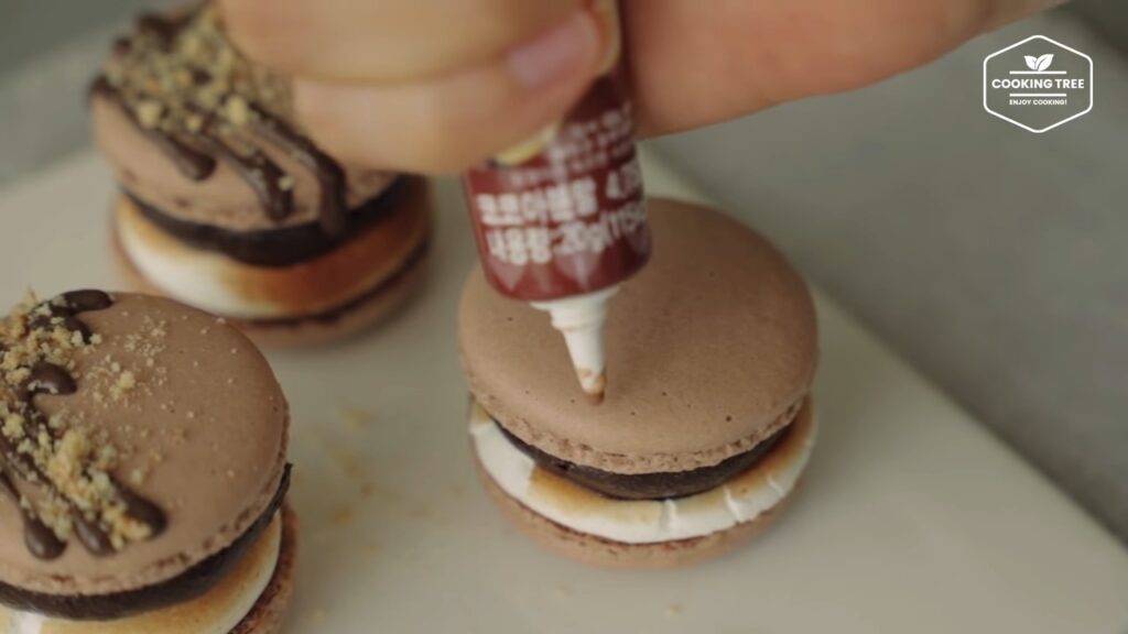 Smore Macaron Recipe Chocolate Macaron Cooking tree