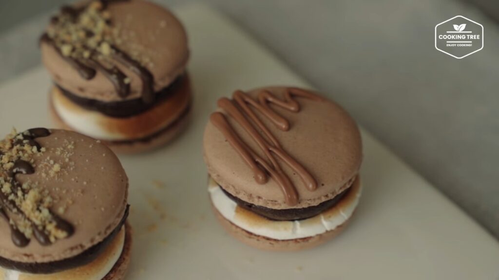 Smore Macaron Recipe Chocolate Macaron Cooking tree
