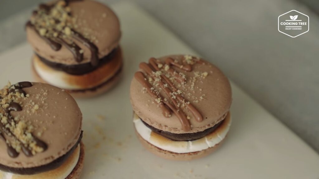 Smore Macaron Recipe Chocolate Macaron Cooking tree