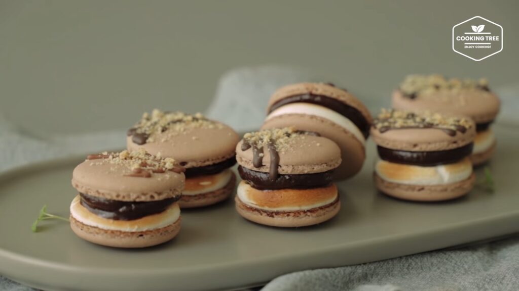 Smore Macaron Recipe Chocolate Macaron Cooking tree