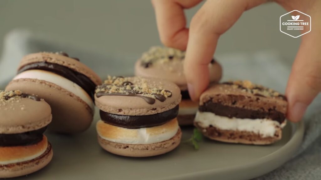 Smore Macaron Recipe Chocolate Macaron Cooking tree