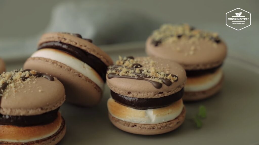 Smore Macaron Recipe Chocolate Macaron Cooking tree