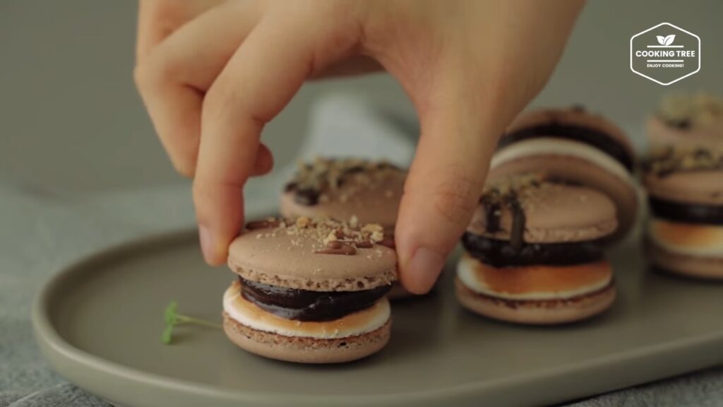 Smore Macaron Recipe Chocolate Macaron Cooking tree