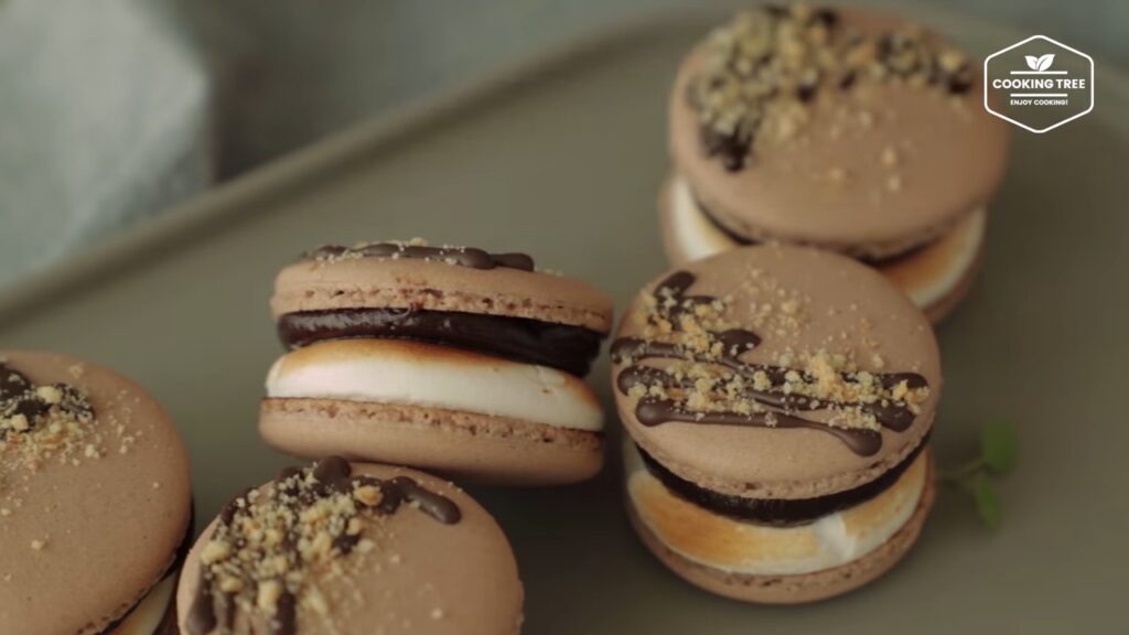 Smore Macaron Recipe Chocolate Macaron Cooking tree