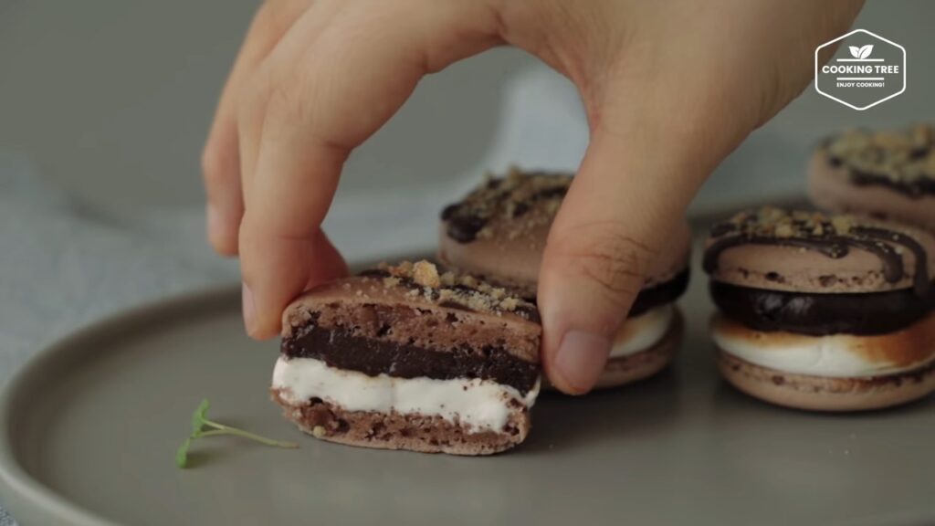 Smore Macaron Recipe Chocolate Macaron Cooking tree