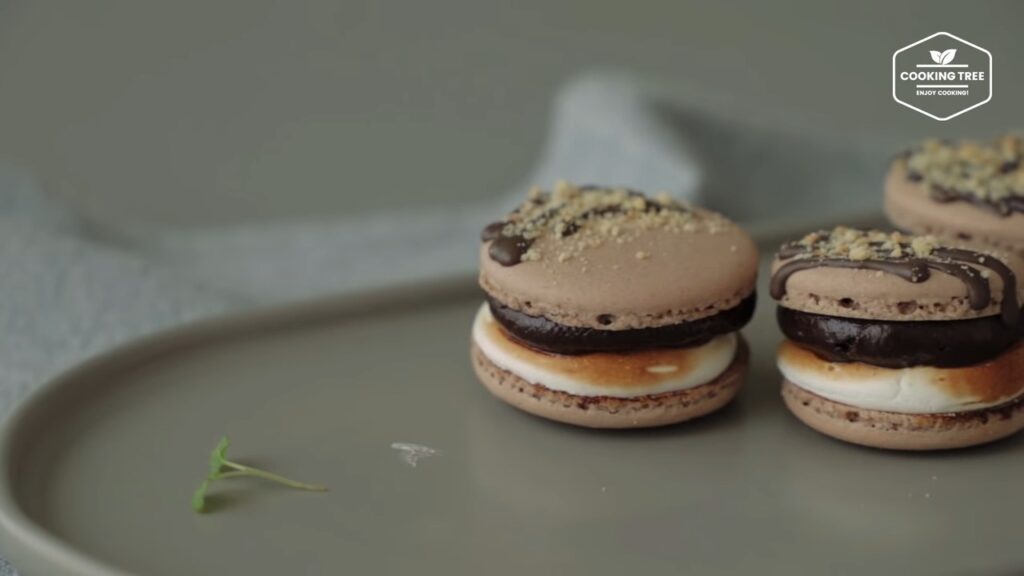 Smore Macaron Recipe Chocolate Macaron Cooking tree