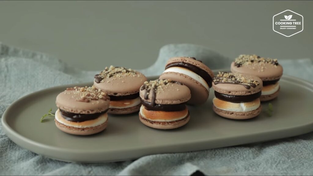Smore Macaron Recipe Chocolate Macaron Cooking tree