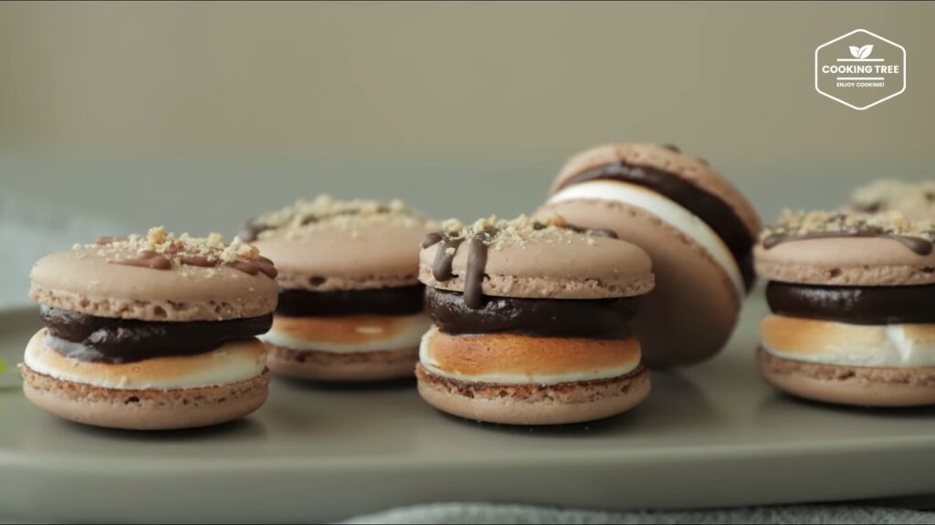 Smore Macaron Recipe Chocolate Macaron Cooking tree