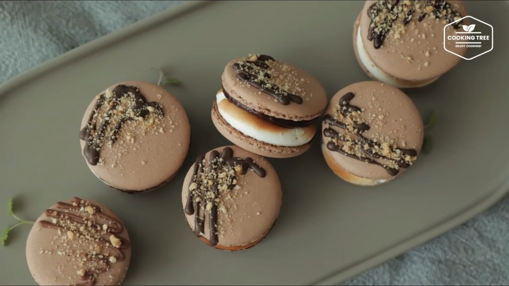 Smore Macaron Recipe Chocolate Macaron Cooking tree