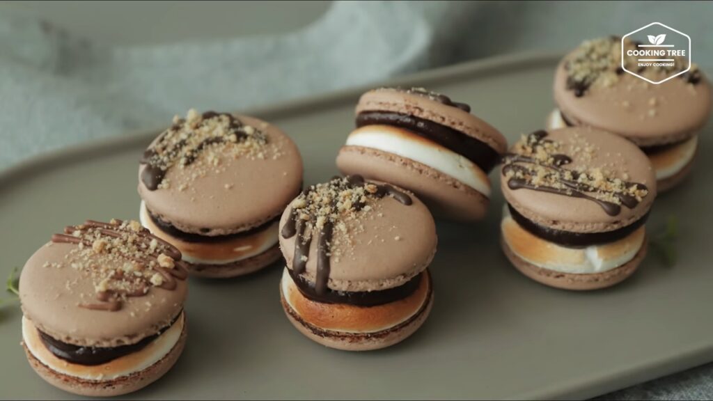 Smore Macaron Recipe Chocolate Macaron Cooking tree