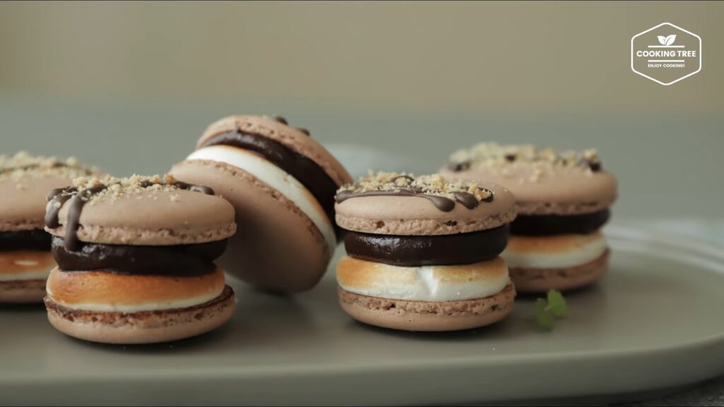 Smore Macaron Recipe Chocolate Macaron Cooking tree