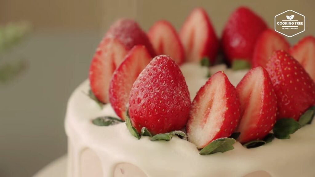 Strawberry Checkerboard Cake Recipe